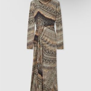 Reiss Naomi Snake Dress XL